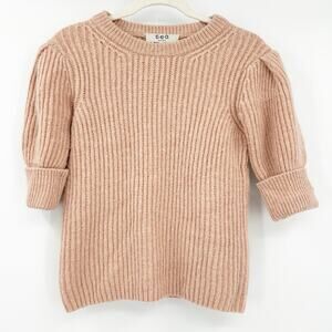 Sea‎ Womens Juliette Puff Sleeve Merino Wool Alpaca Hemp Blend Knit Sweater XS